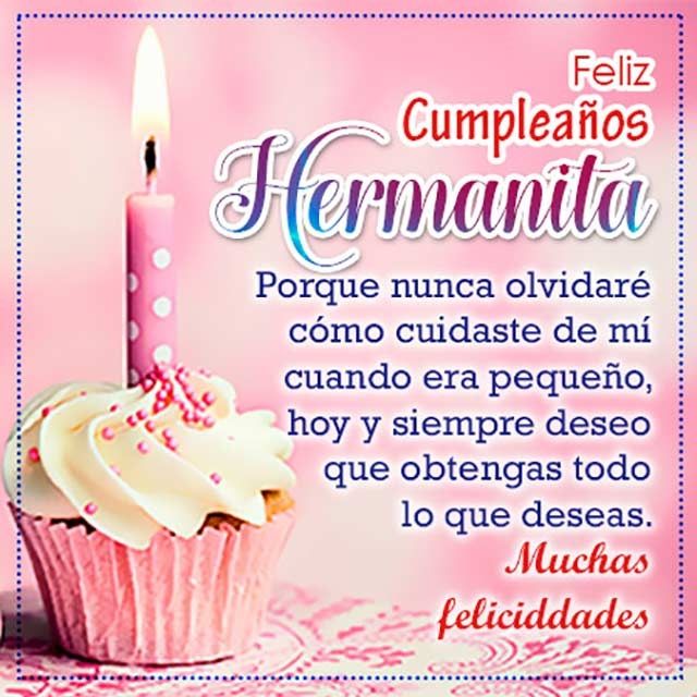 feliz cumpleaños hermana mayor