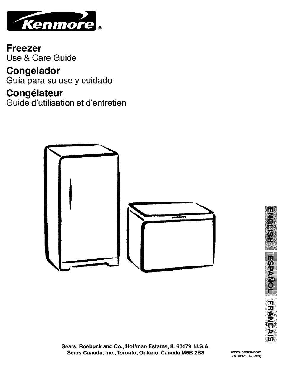 kenmore refrigerator model 253 dimensions