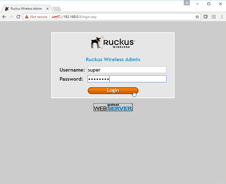 ruckus wireless admin password