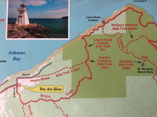 lions head lookout trail map