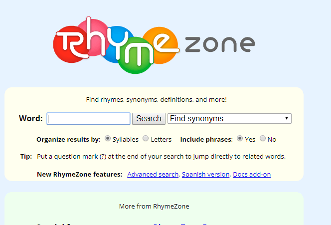 rhymezone