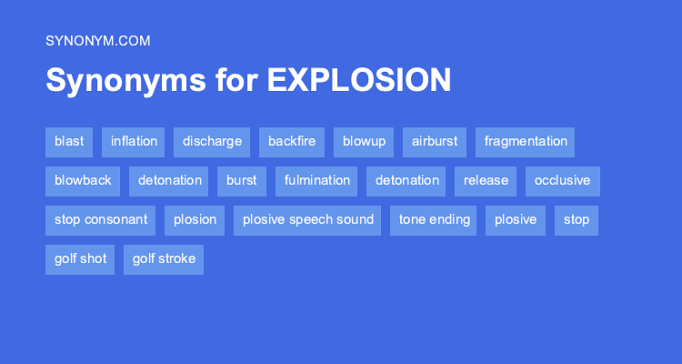 explosion antonym