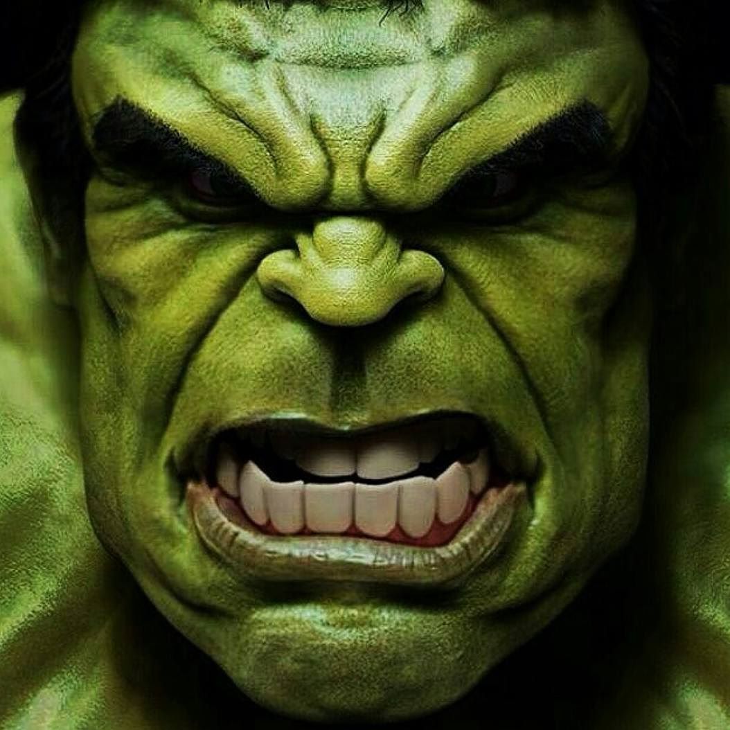 incredible hulk face