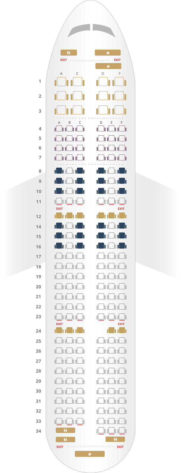 a321neo seat map