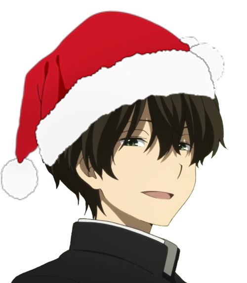 anime santa hat