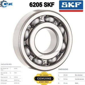 6205 bearing dimensions