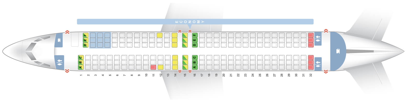 tui boeing 738 189 seating plan