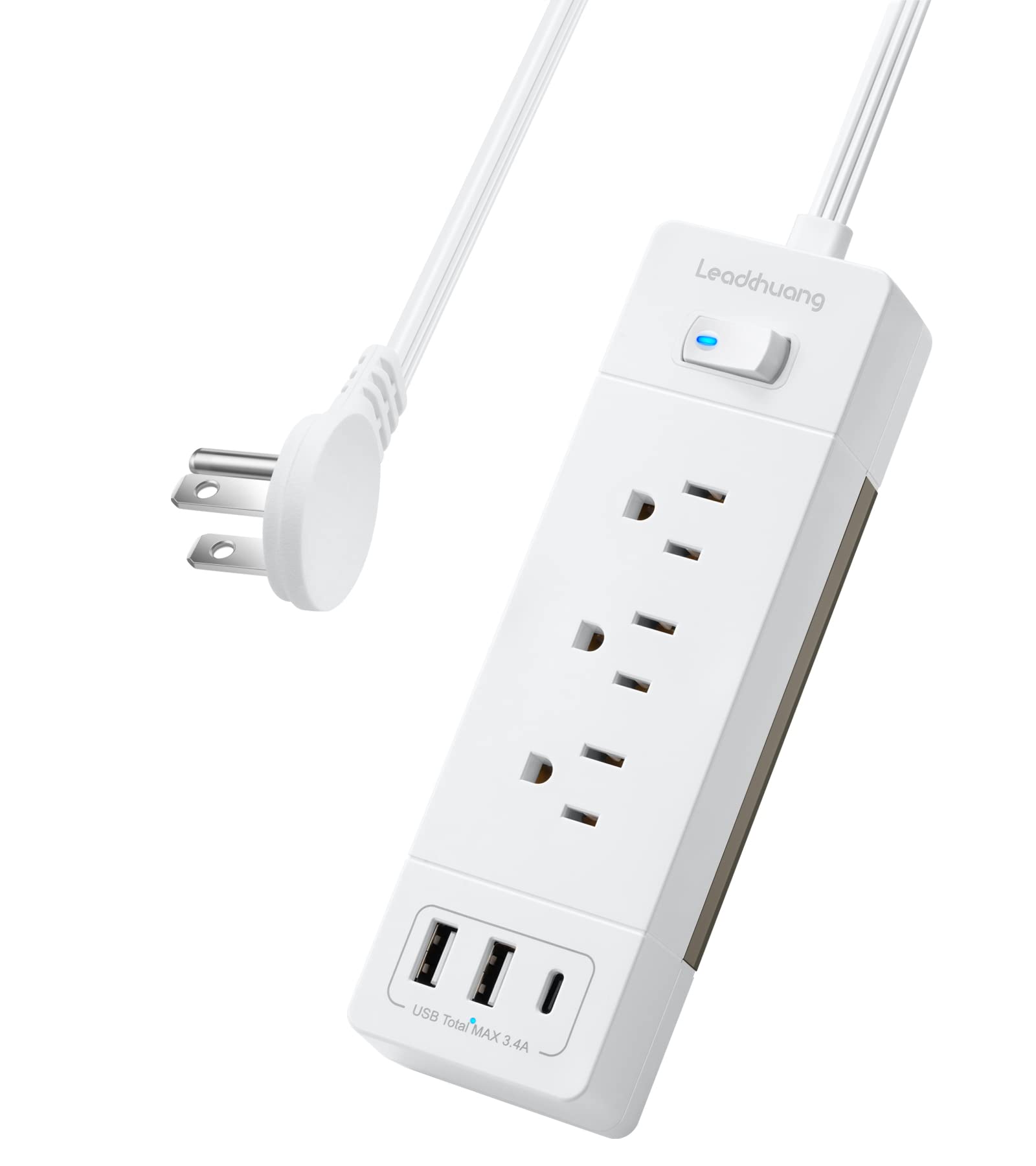 power strips with flat plugs