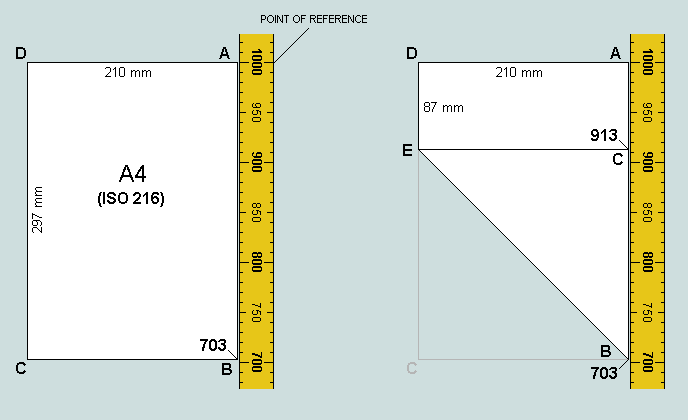 origami paper measurements