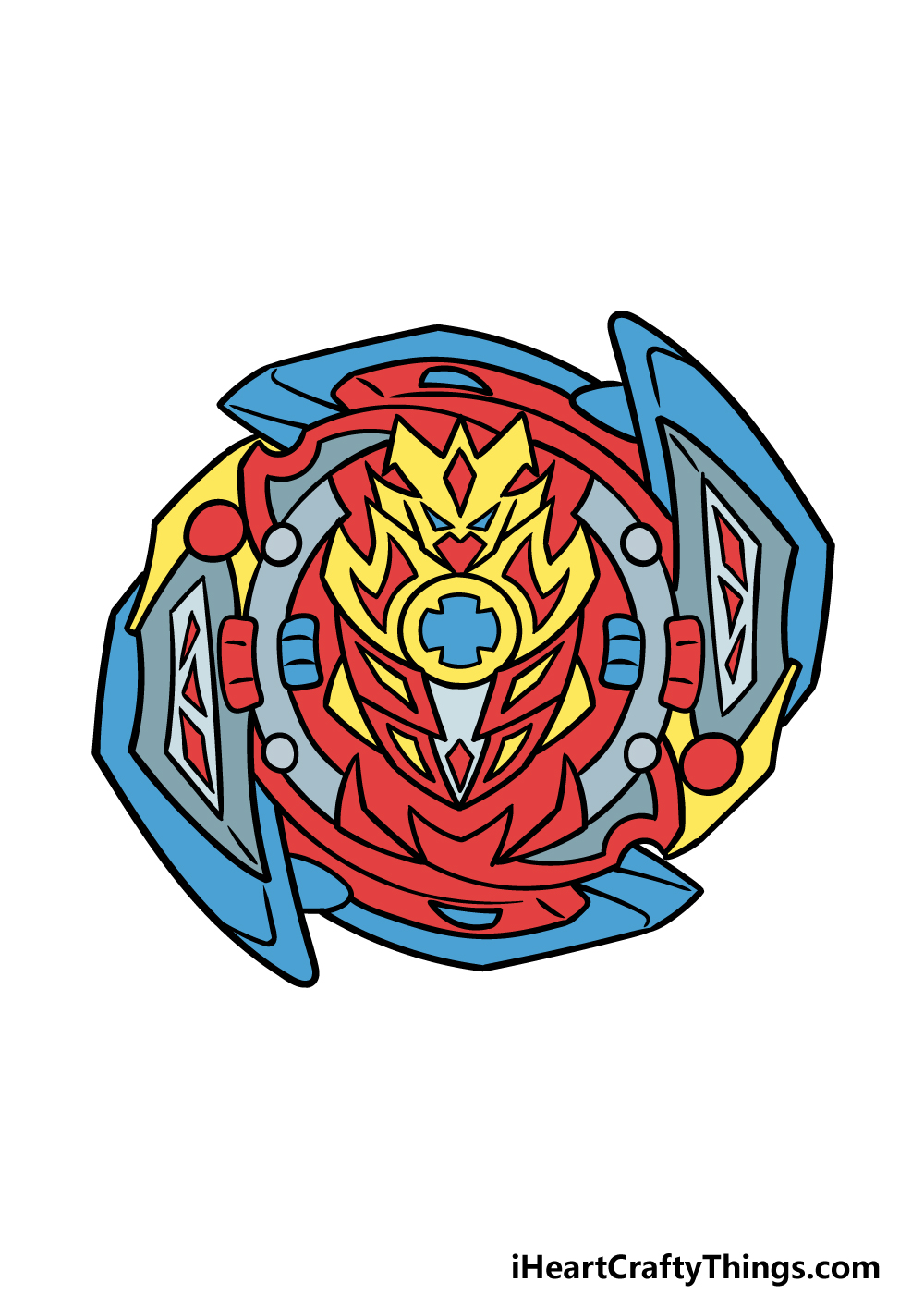 beyblade drawing with colour