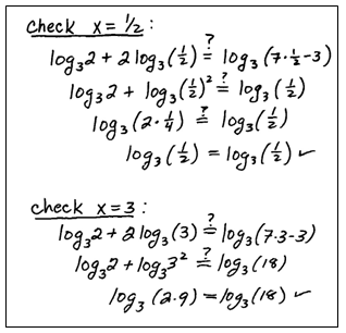 exponential and logarithmic equation solver