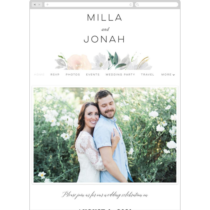 minted wedding website examples