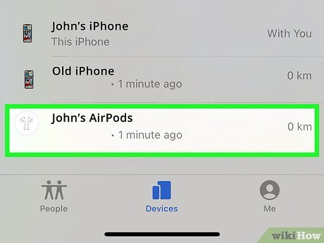 how to add airpods to find my