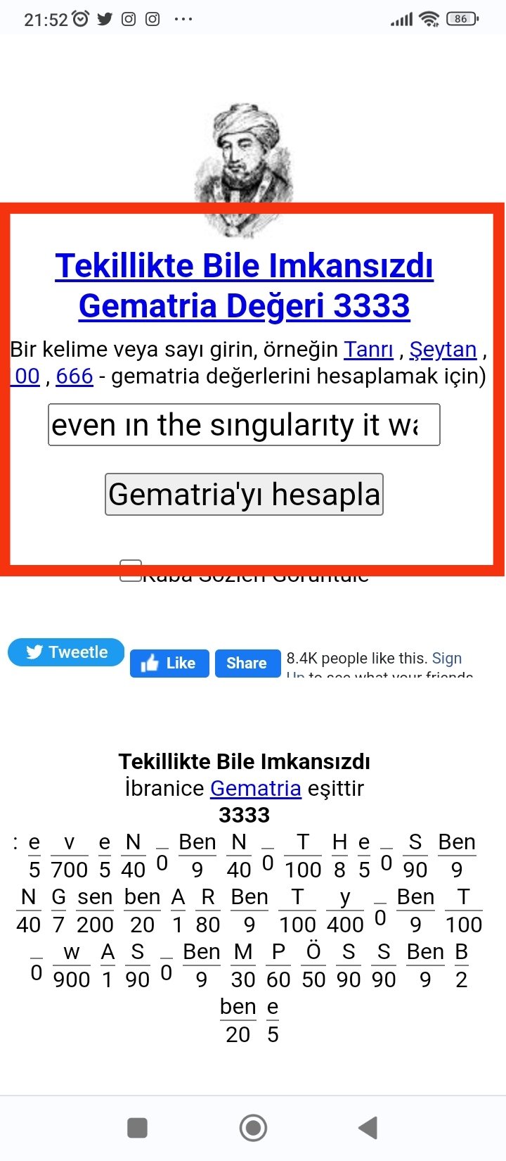 even in the singularity ne demek