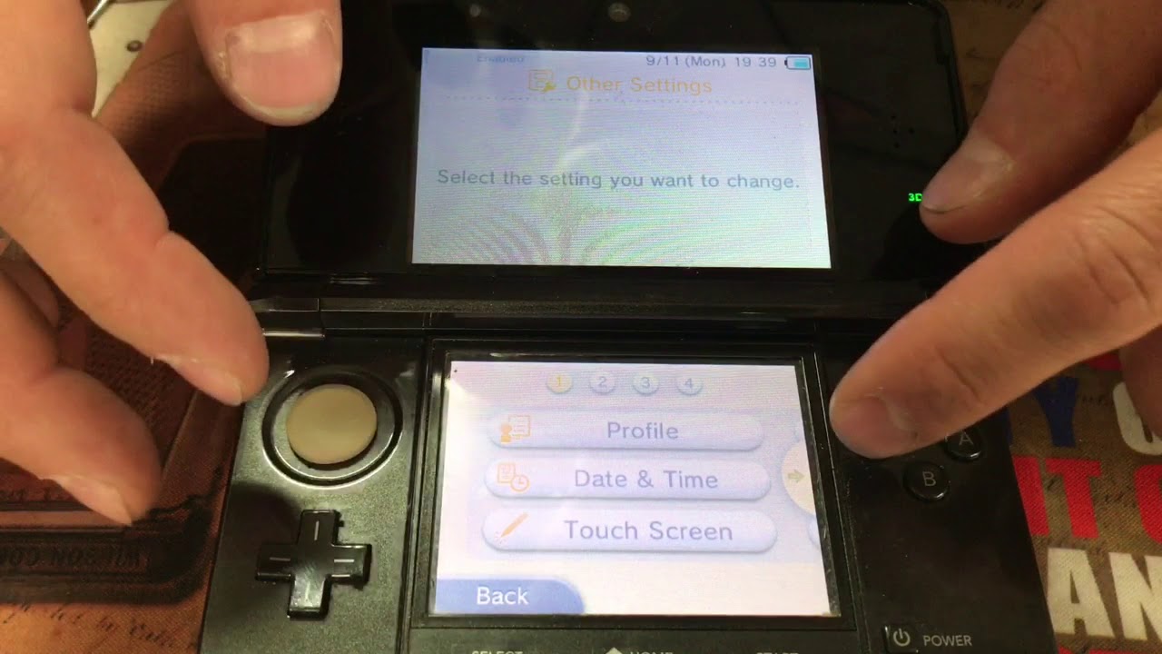 reset nintendo 3ds xl