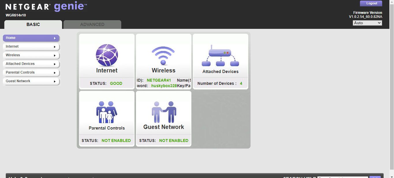 log into netgear