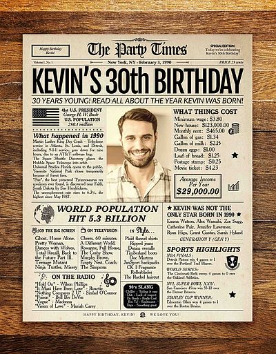 30th birthday present ideas for man