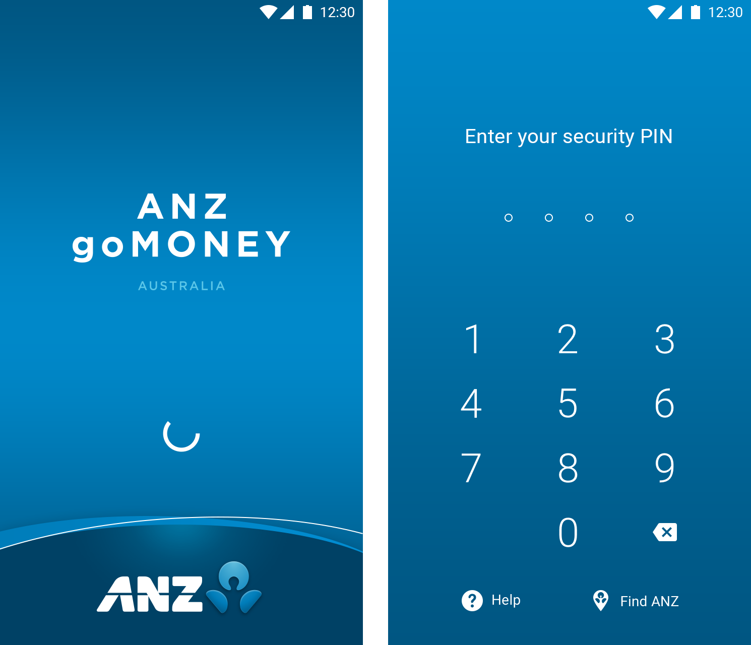 anz app pin