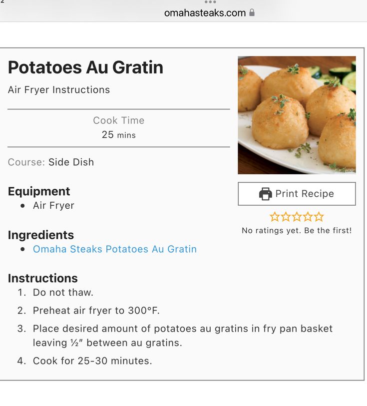 omaha steaks potatoes cooking instructions