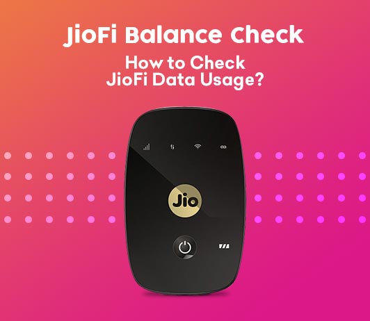 how to check data balance of jiofi