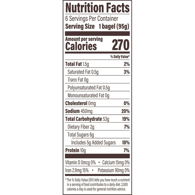 calories in a bagel plain