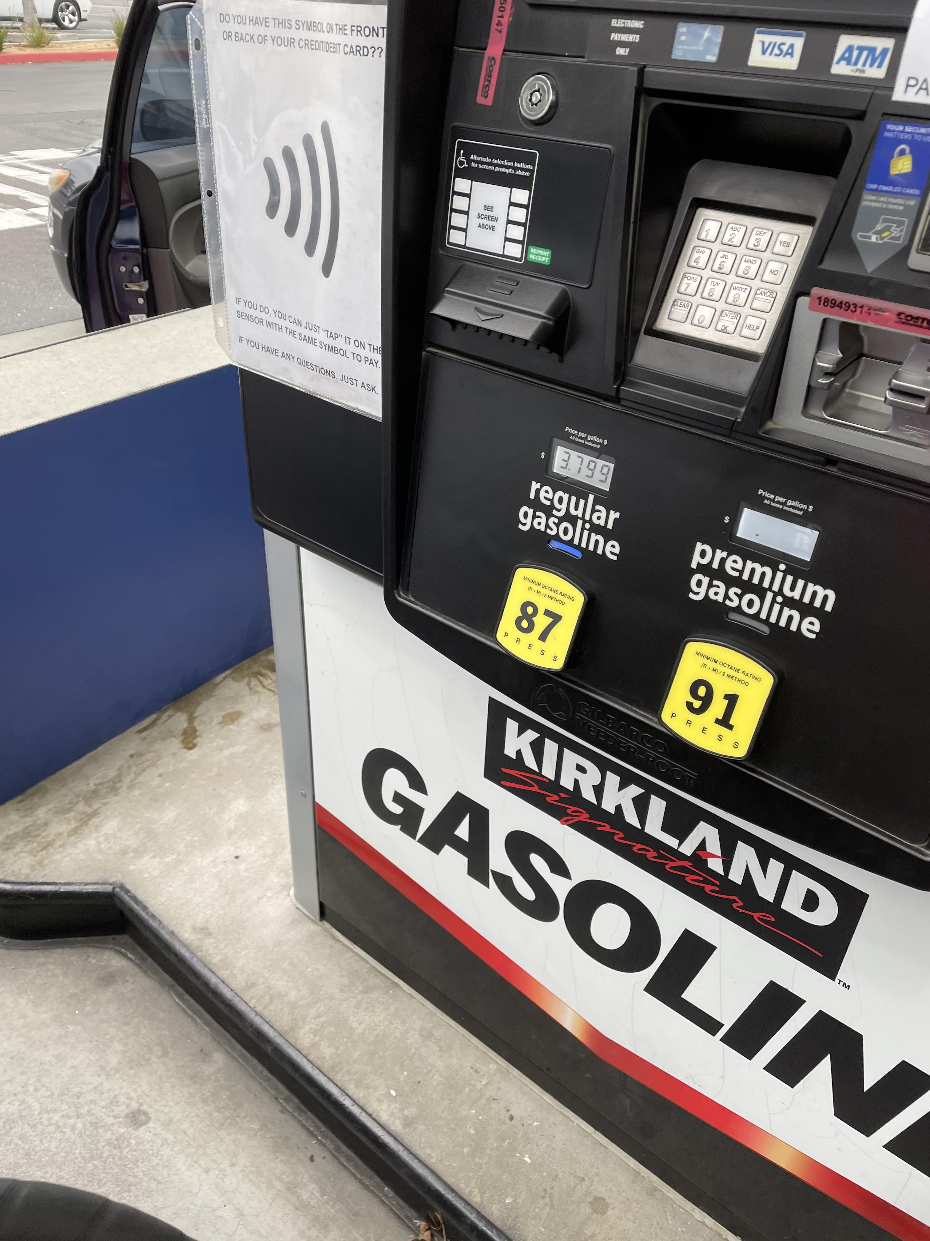 costco gas price today near me