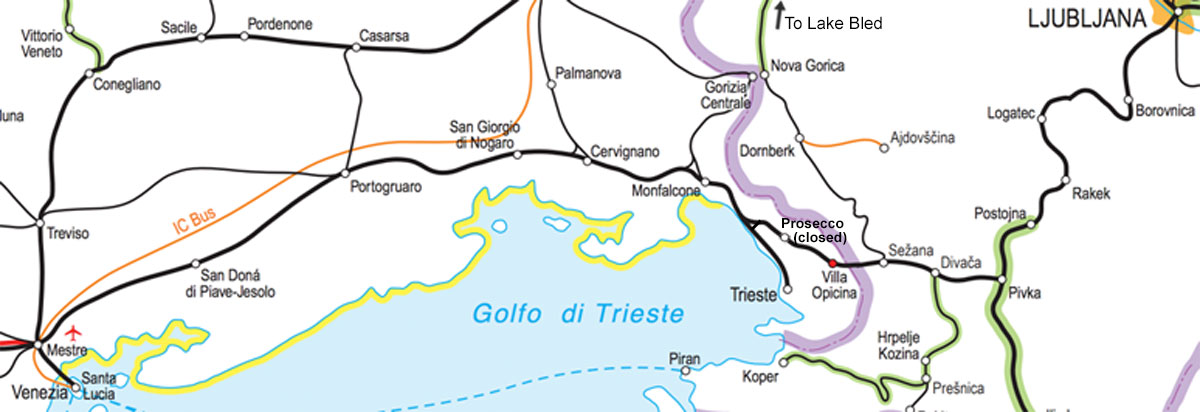 train from trieste to venice