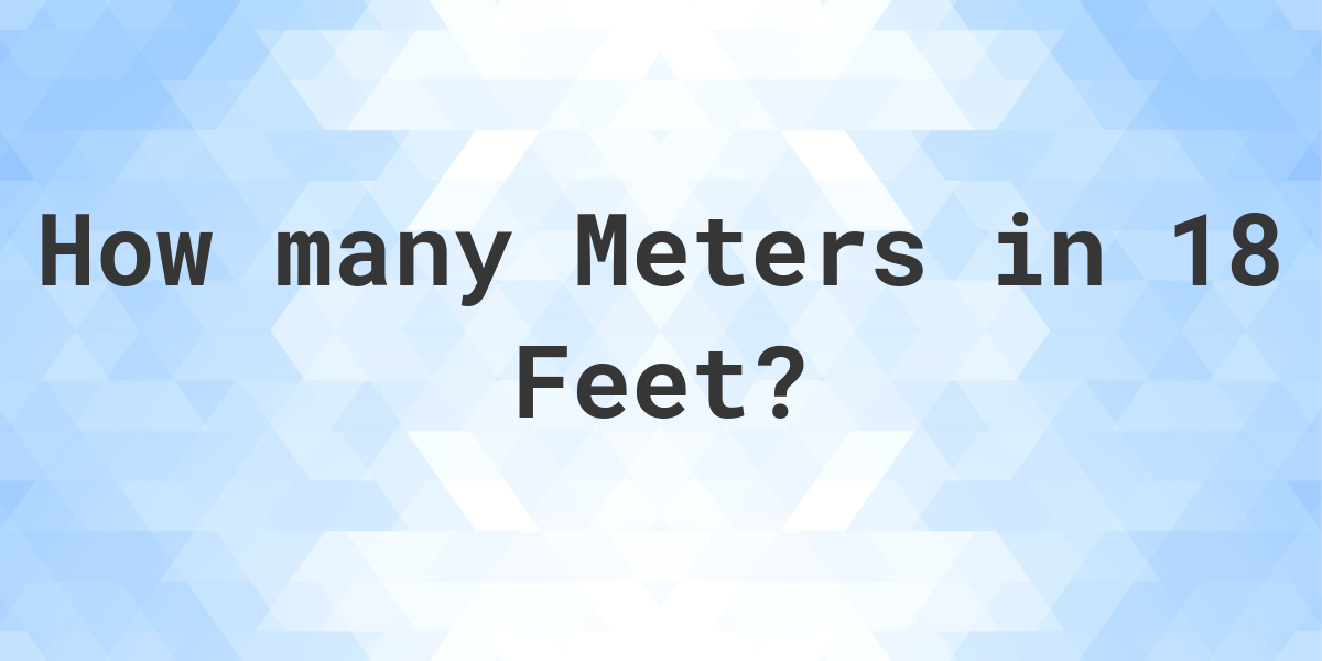 18feet in meters