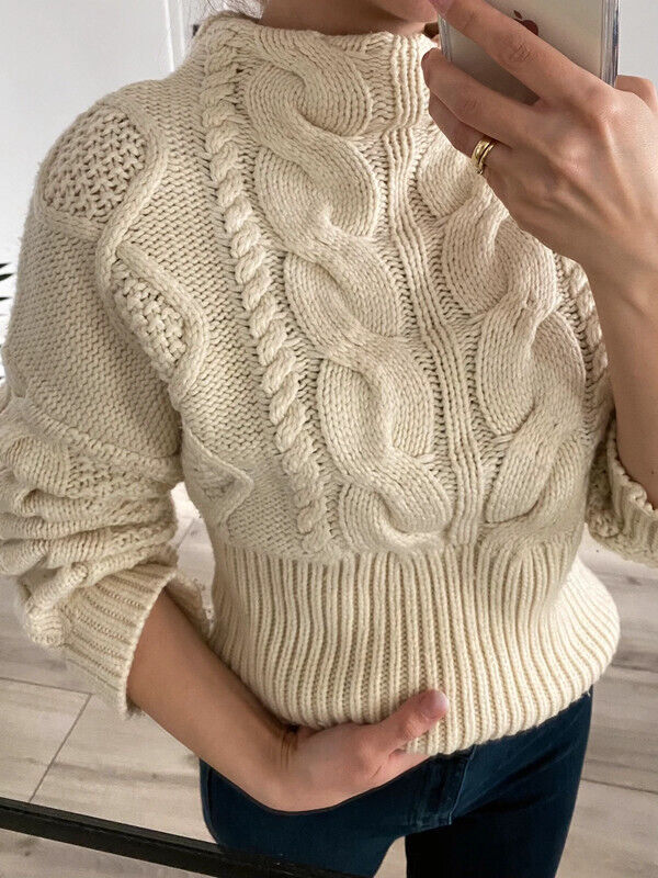 zara cream jumper