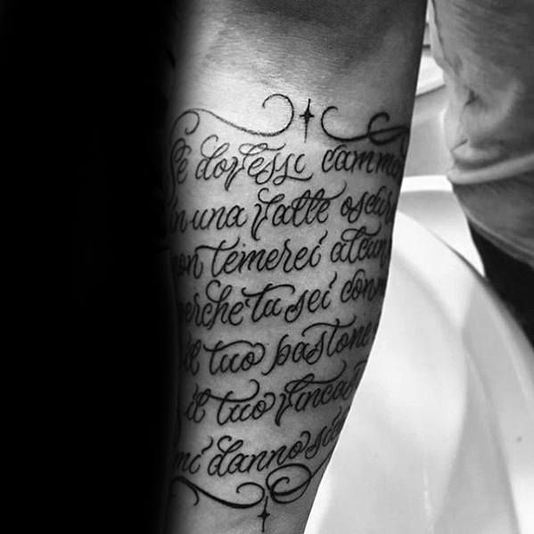 forearm saying tattoos