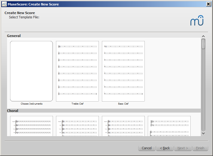 musescore templates