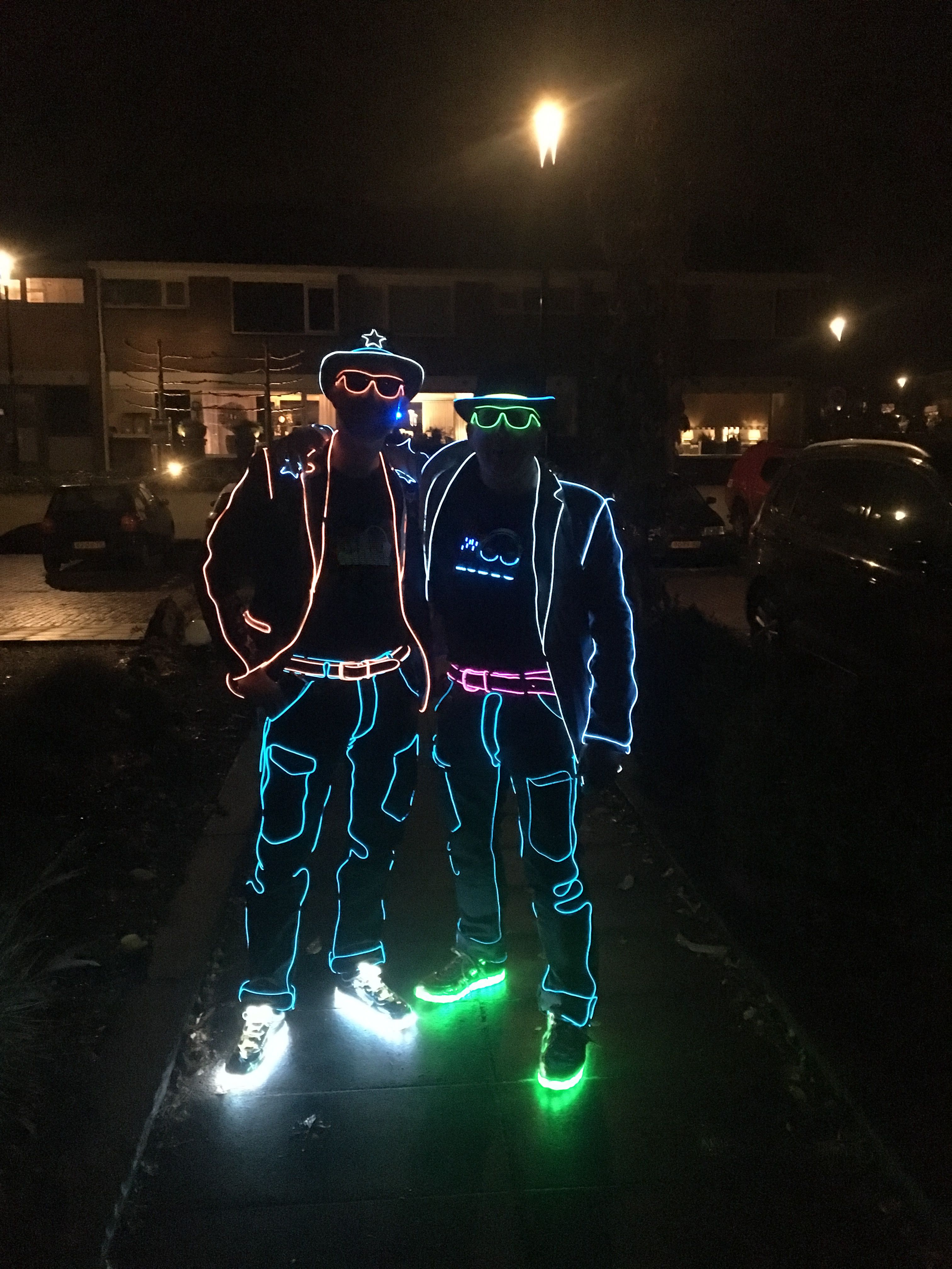 led lights halloween costume