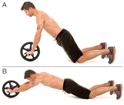 abs exercise with roller