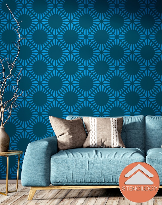 large wall stencil designs