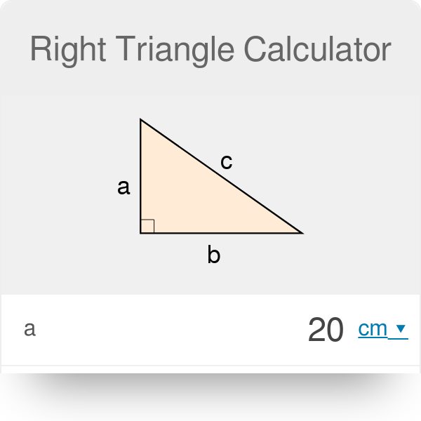 angle calculator right angle triangle