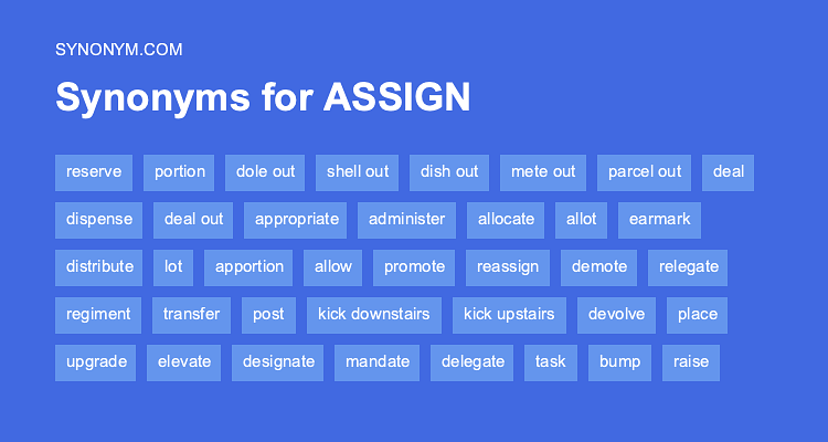 assignment synonym