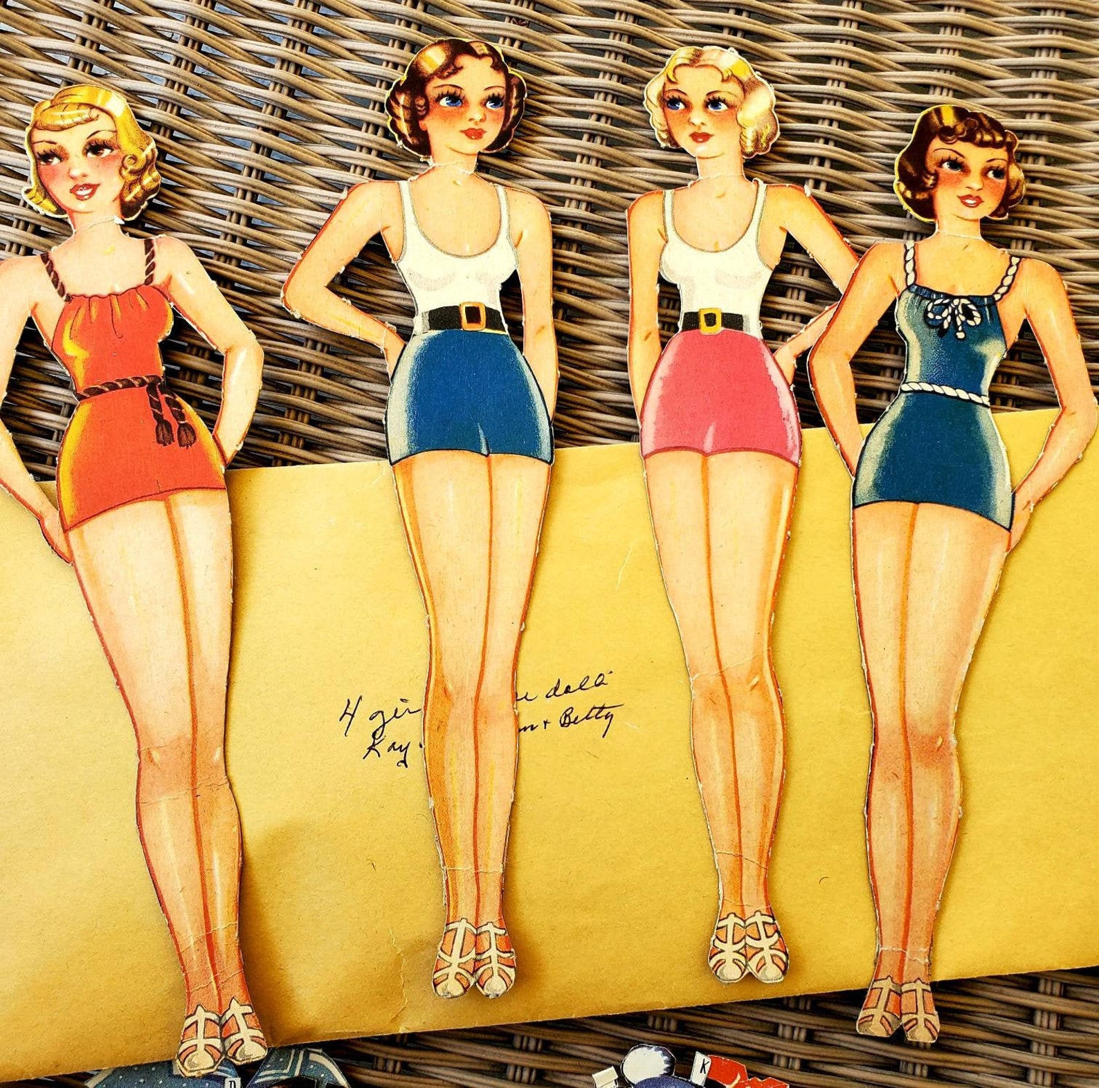 vintage paper dolls