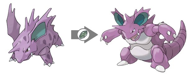 nidorina evolve level