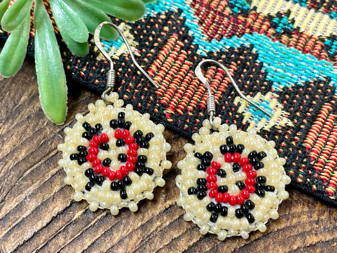 beaded earrings native american