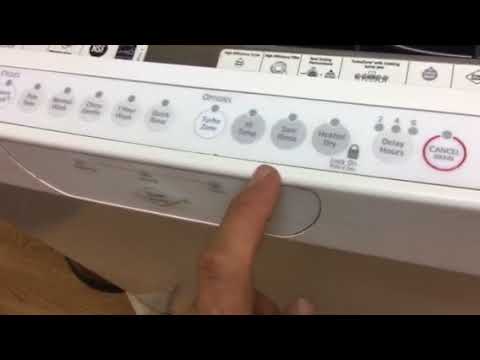 unlock kenmore elite dishwasher