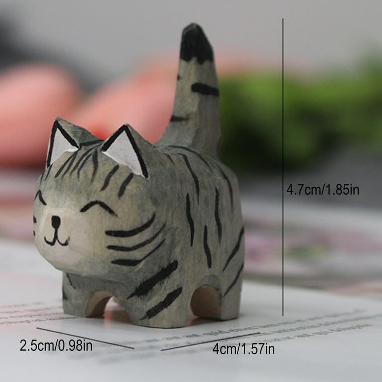 wooden cat decoration