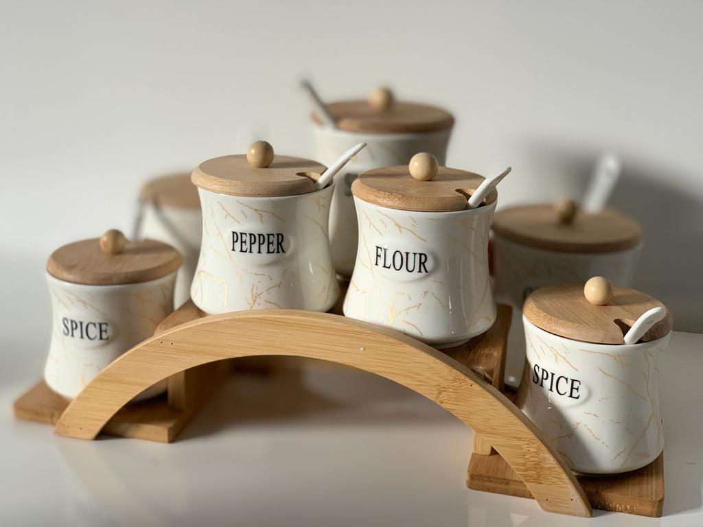 ceramic spice jars