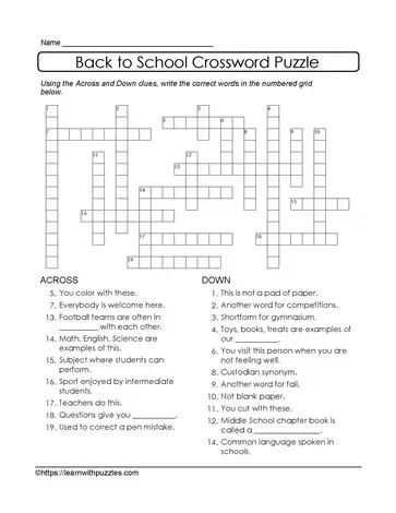 learned person crossword clue