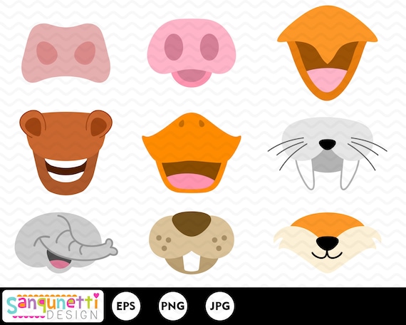 animal nose clipart