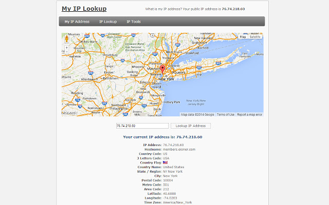 google ip locator