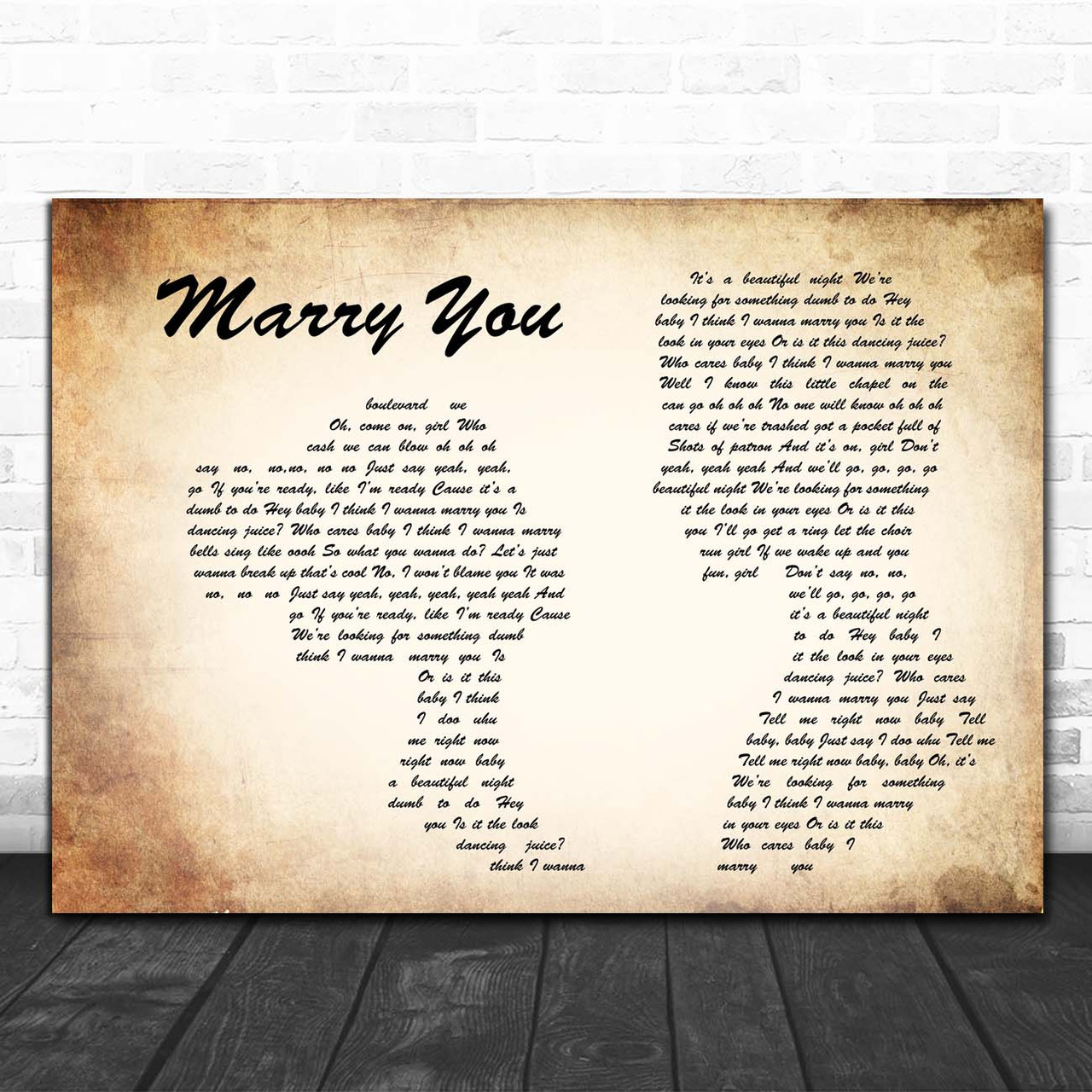 marry you song lyrics