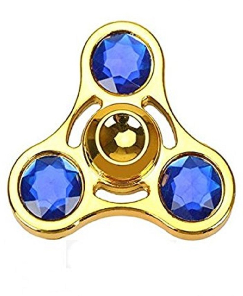 gold fidget spinner with diamonds