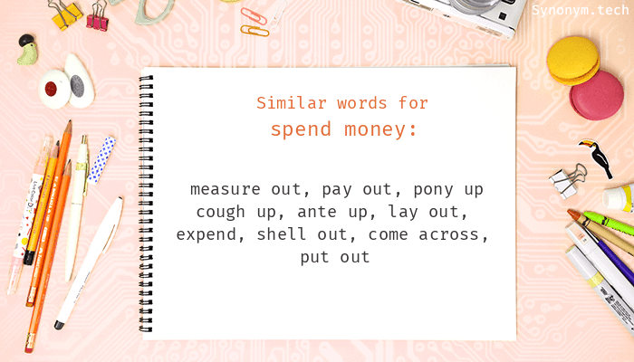 synonyms of spend money