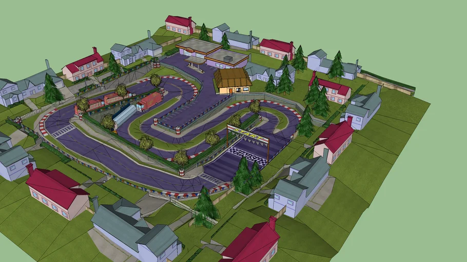 simpsons hit and run map