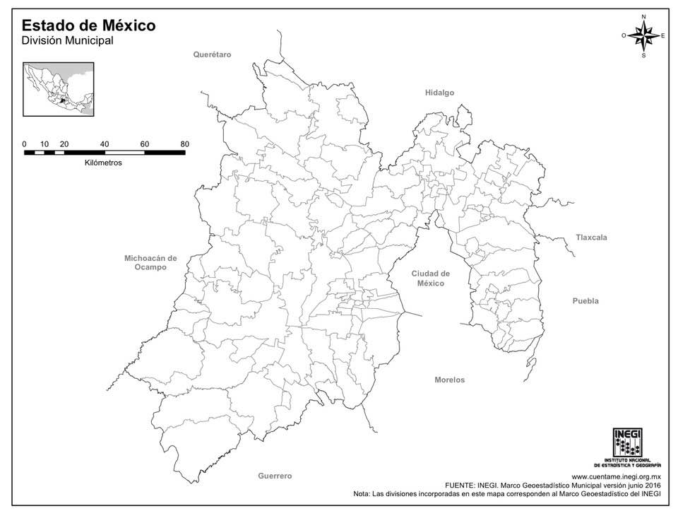 mapa del estado de méxico con nombres pdf